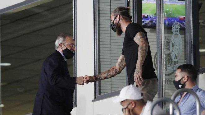 Sergio Ramos Florentino Perez Real Madrid