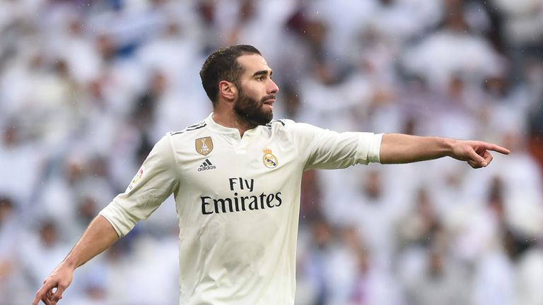 Real Madrid defender Dani Carvajal