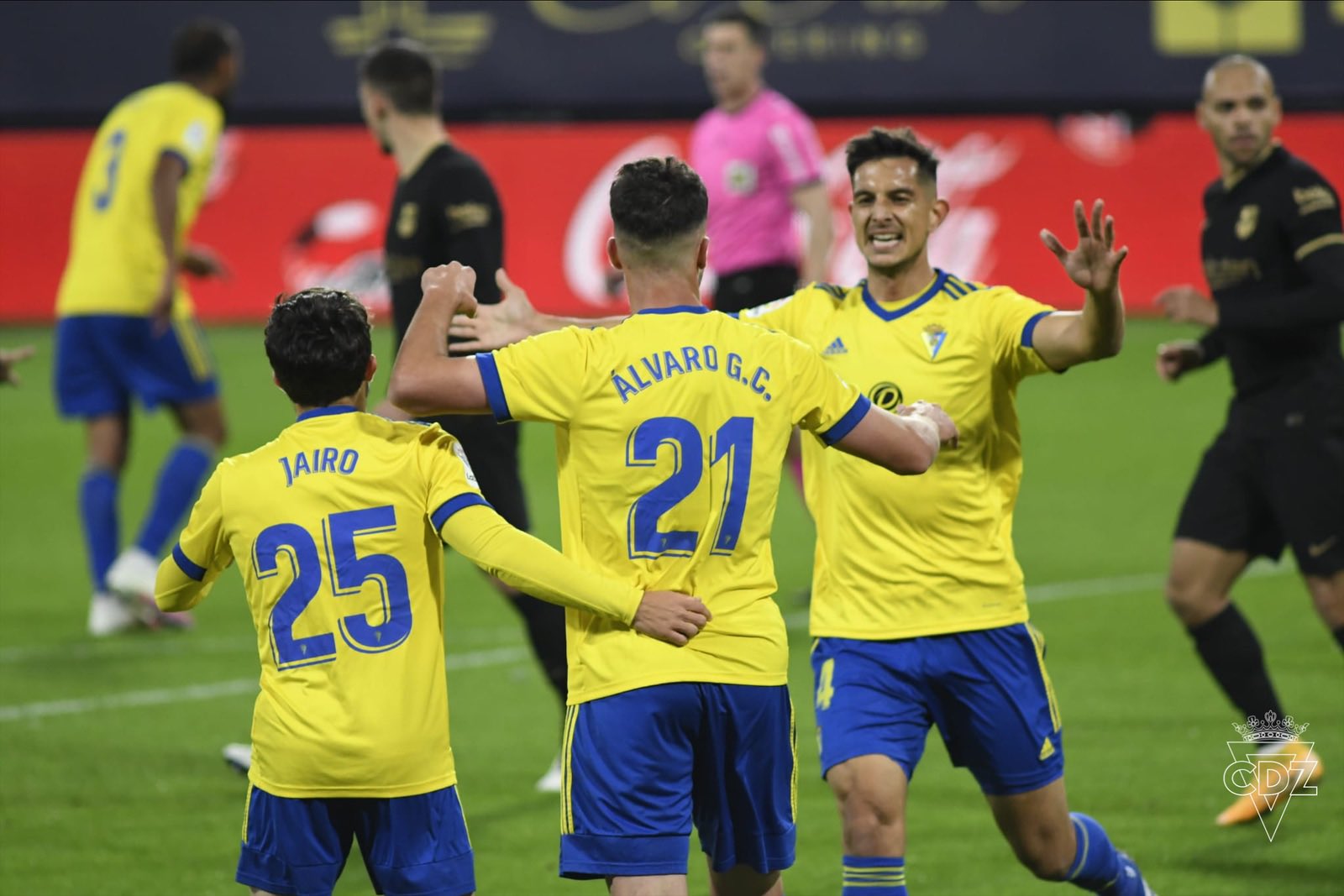 Cadiz players celebrate