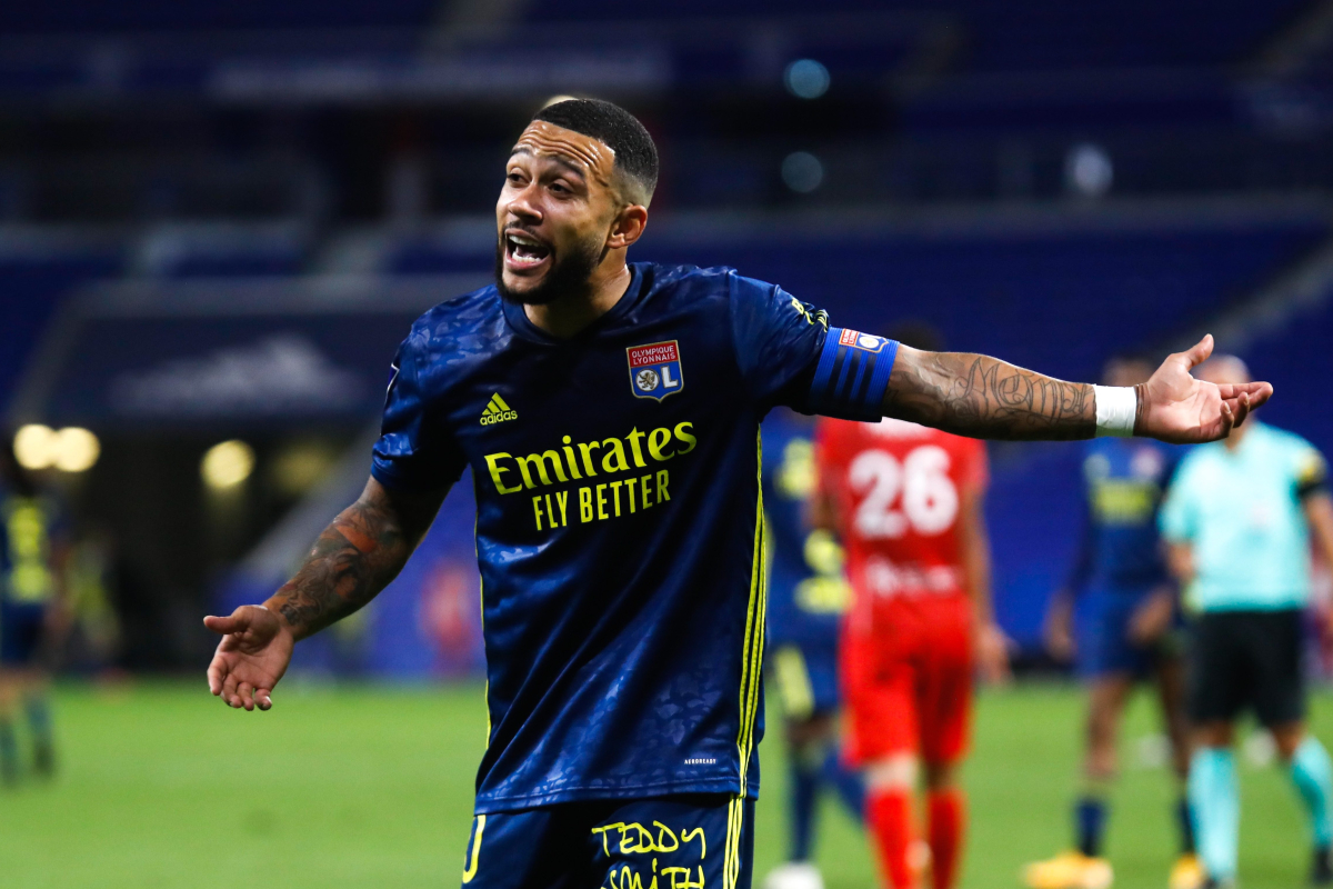 Lyon forward Memphis Depay