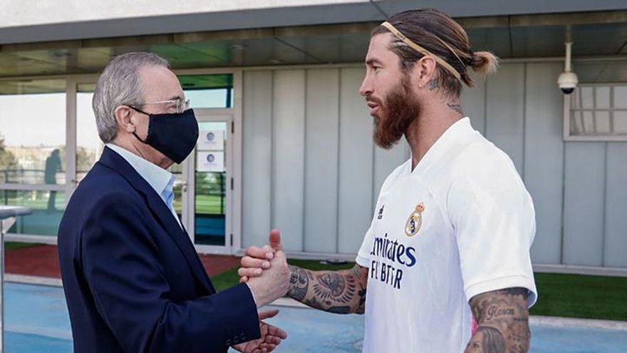 Florentino Perez and Sergio Ramos