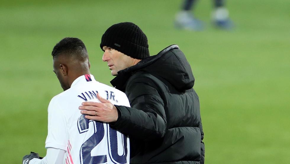 Vinicius Junior and Zinedine Zidane