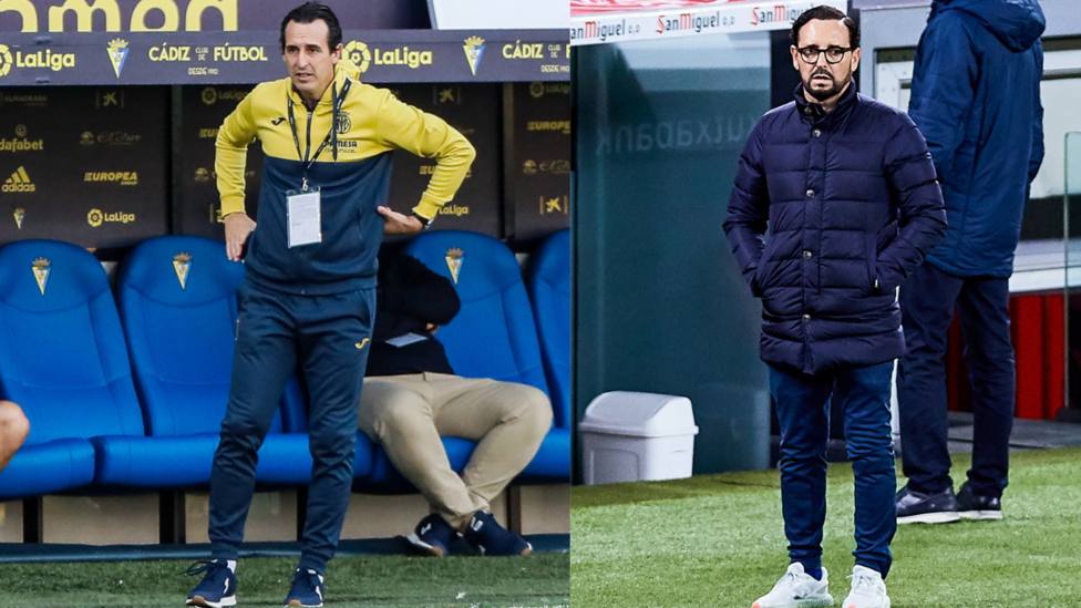 Unai Emery and Jose Bordalas