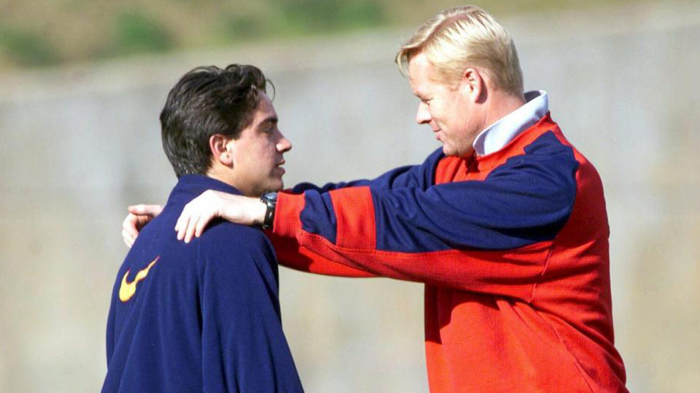 Xavi and Ronald Koeman