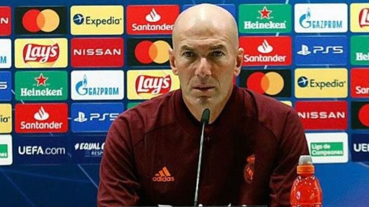 Real Madrid manager Zinedine Zidane