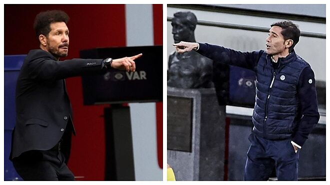 Diego Simeone and Marcelino