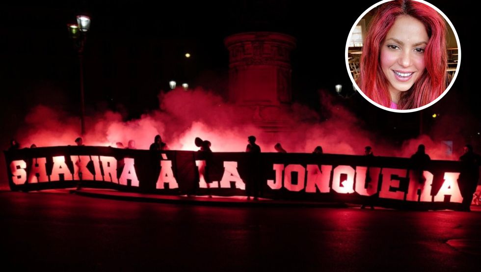 PSG banner towards Shakira