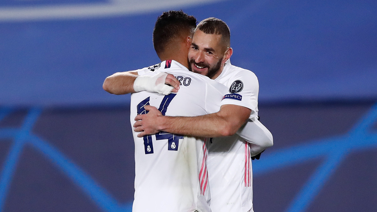 Casemiro and Karim Benzema