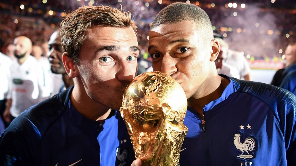 Antoine Griezmann and Kylian Mbappe
