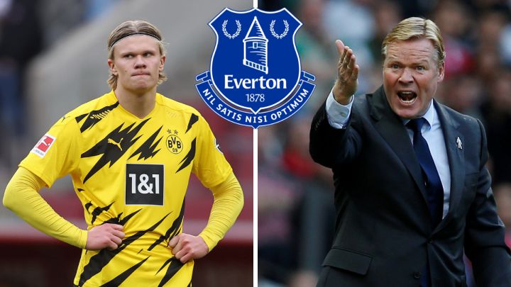 Erling Haaland and Ronald Koeman