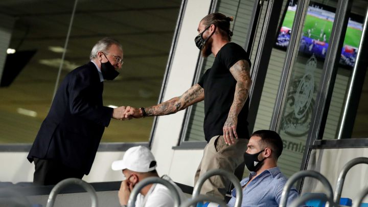 Florentino Perez and Sergio Ramos