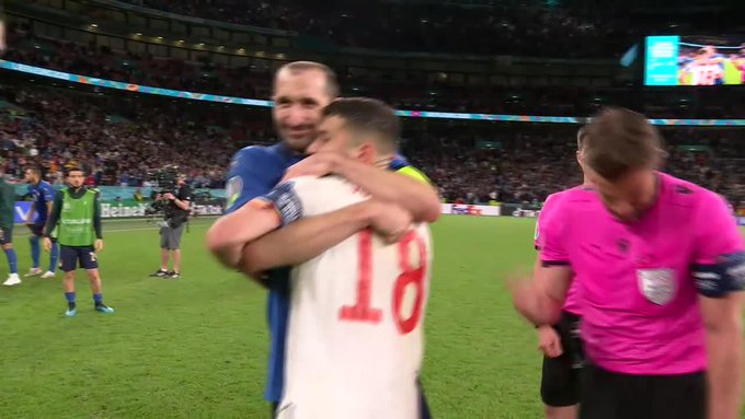 Giorgio Chiellini and Jordi Alba