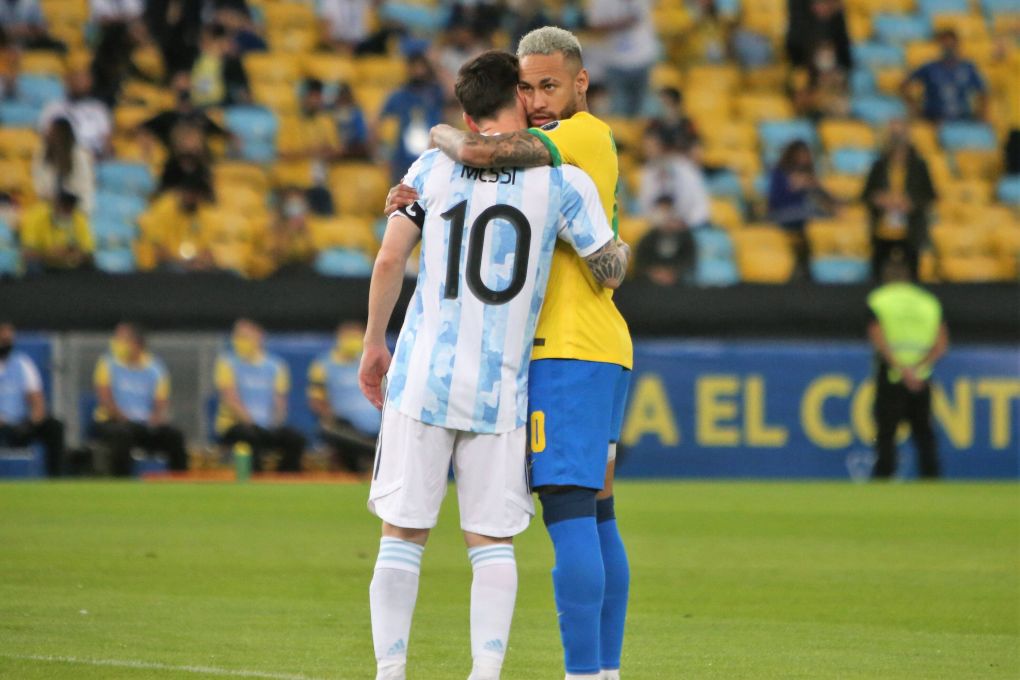 Neymar Junior and Lionel Messi