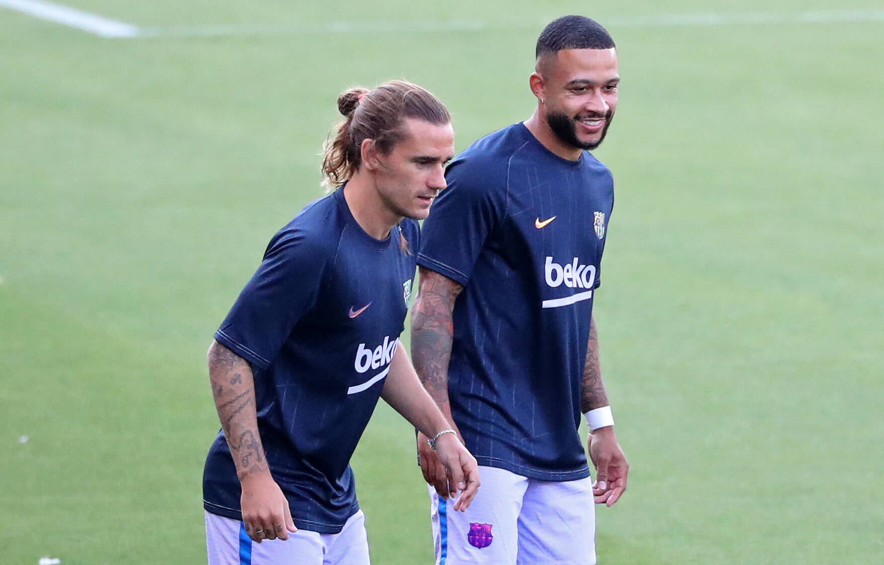 Antoine Griezmann and Memphis Depay