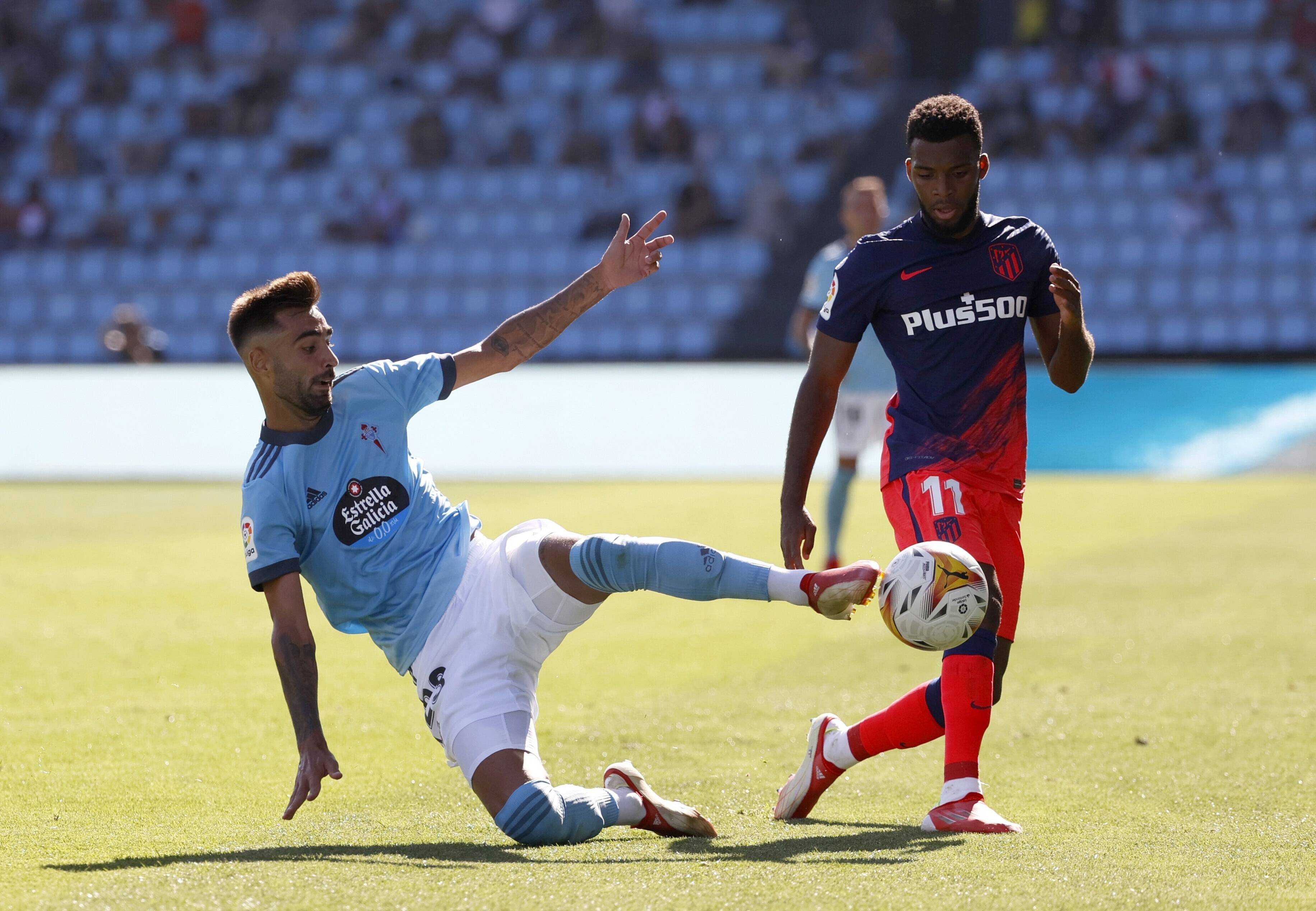 Brais Mendez and Thomas Lemar