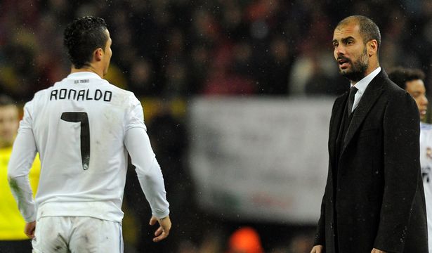 Cristiano Ronaldo and Pep Guardiola