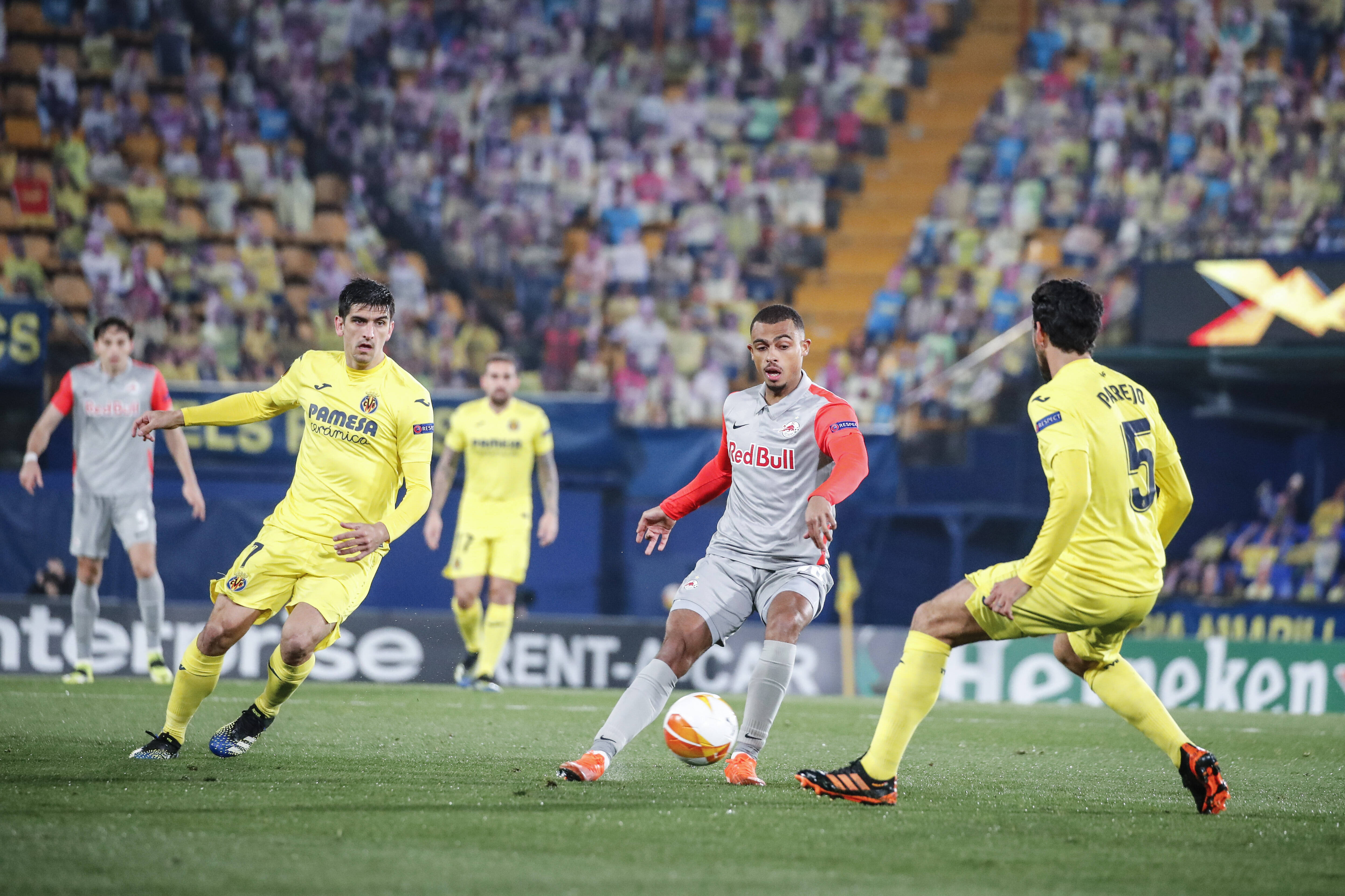 Gerard Moreno and Dani Parejo of Villarreal