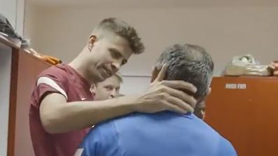 Barcelona interim boss Barjuan meets Pique