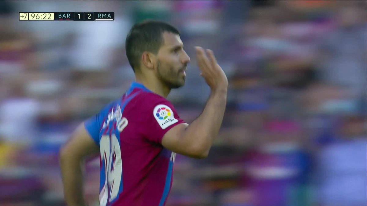 Watch: Sergio Aguero scores his first goal for Barcelona in El Clasico against Real Madrid