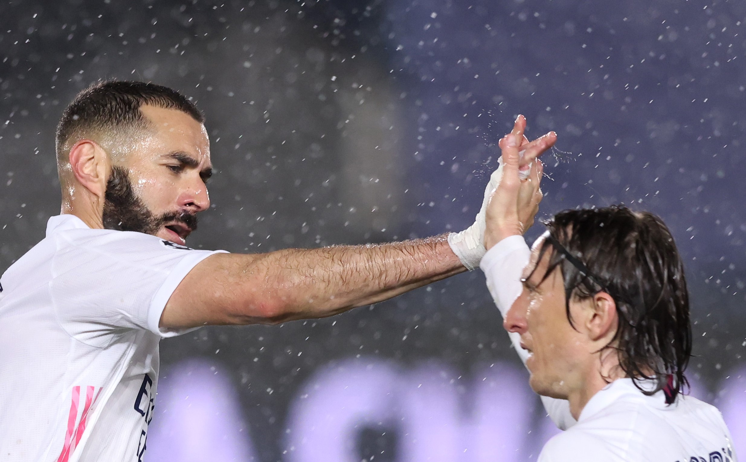 Luke Modric and Karim Benzema