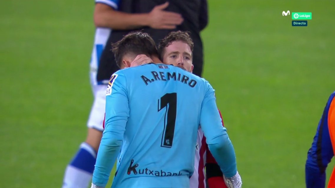 Alex Remiro reveals his pain at Basque derby error