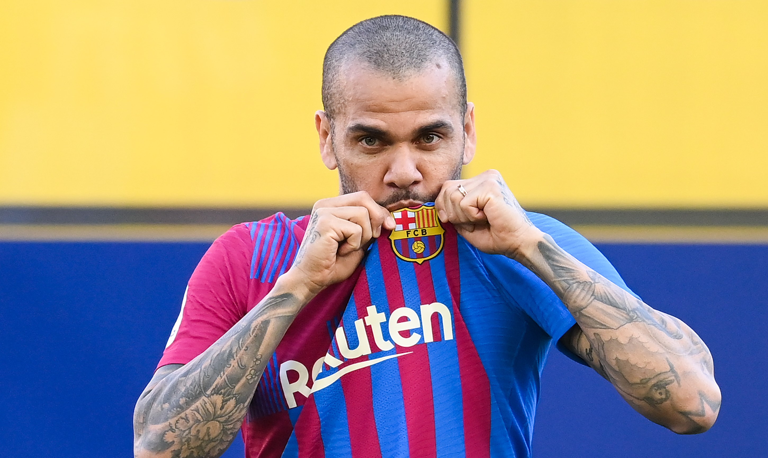 Dani Alves of FC Barcelona
