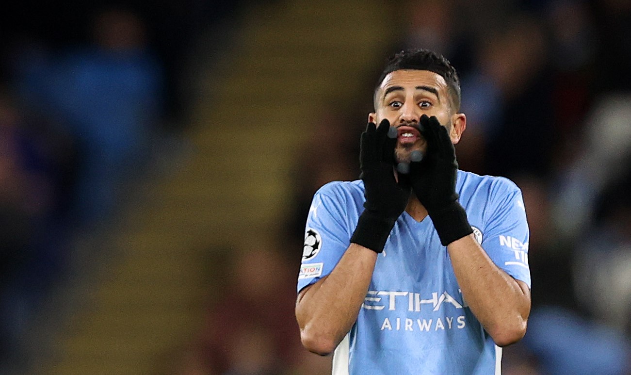 Riyad Mahrez of Man City is being eyed by Barcelona