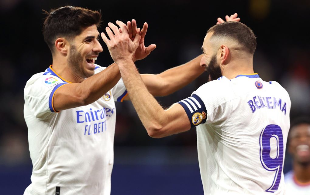 Marco Asensio and Karim Benzema