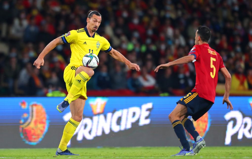 Zlatan Ibrahimovic and Sergio Busquets