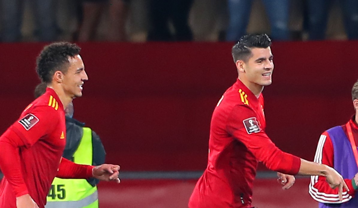 Alvaro Morata of Spain
