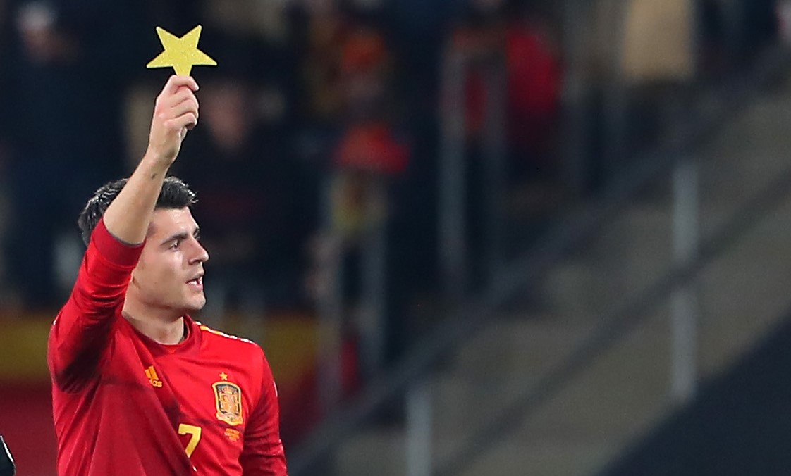 Alvaro Morata of Spain