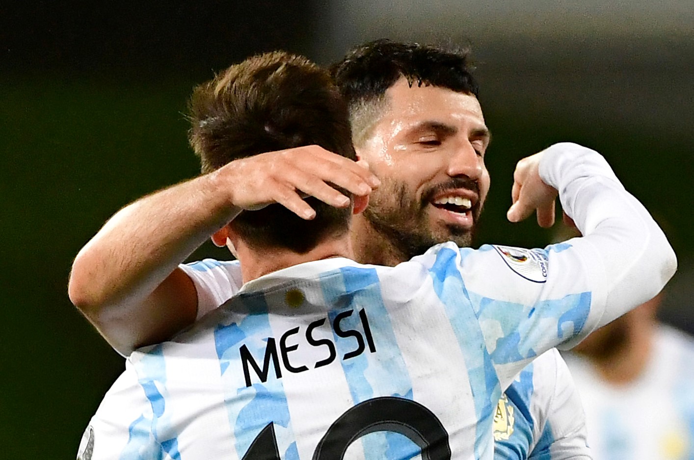 Sergio Aguero and Lionel Messi