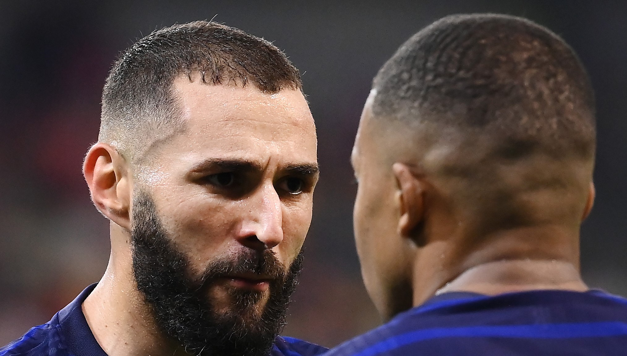 Karim Benzema and Kylian Mbappe