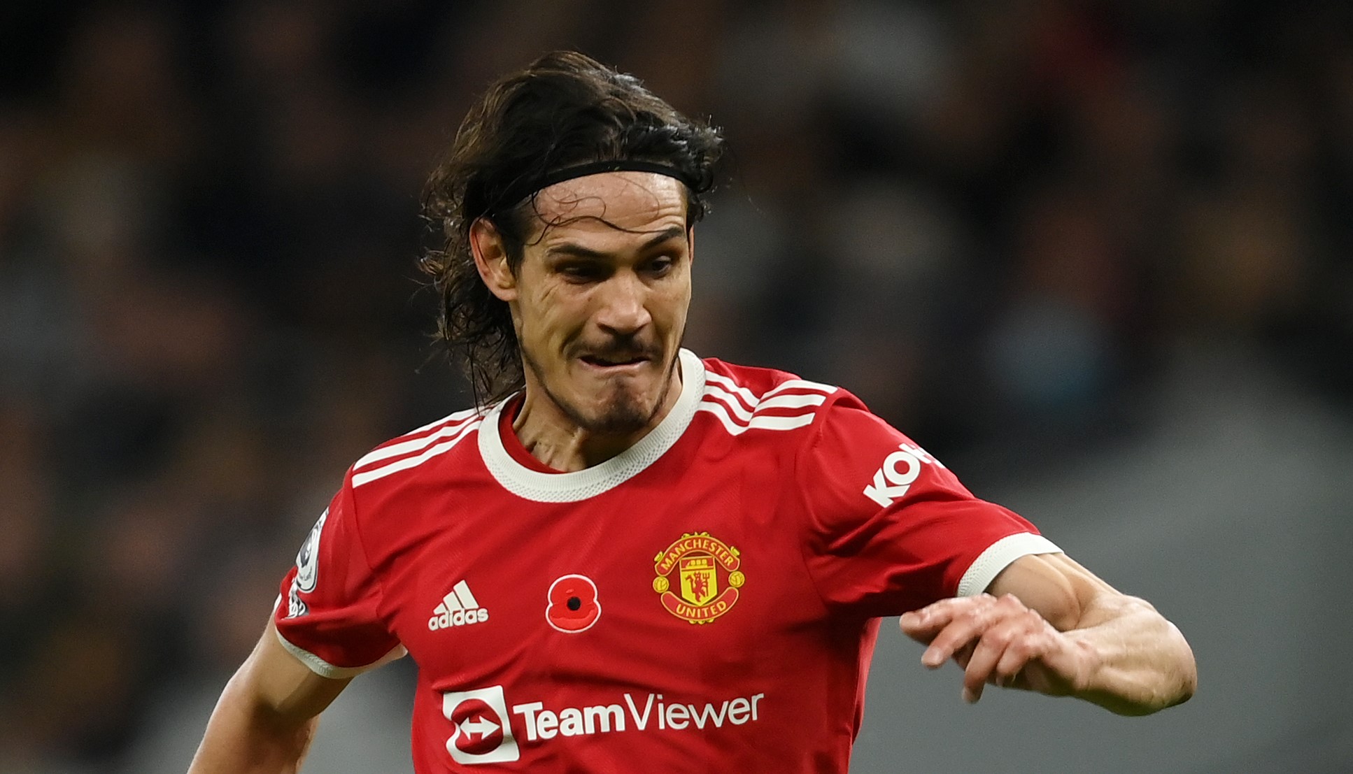 Edinson Cavani of Man Utd