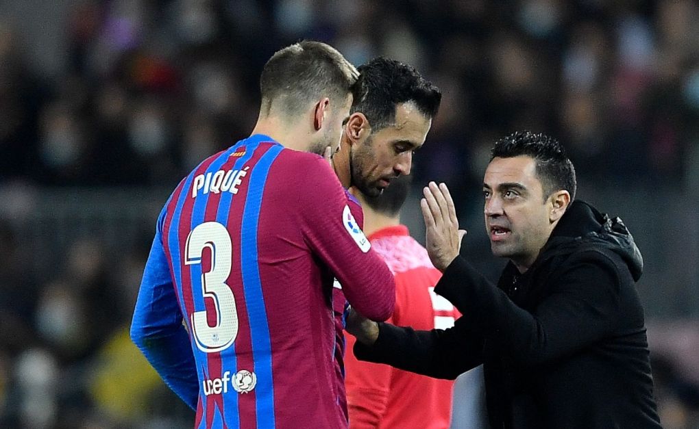 Xavi and Pique