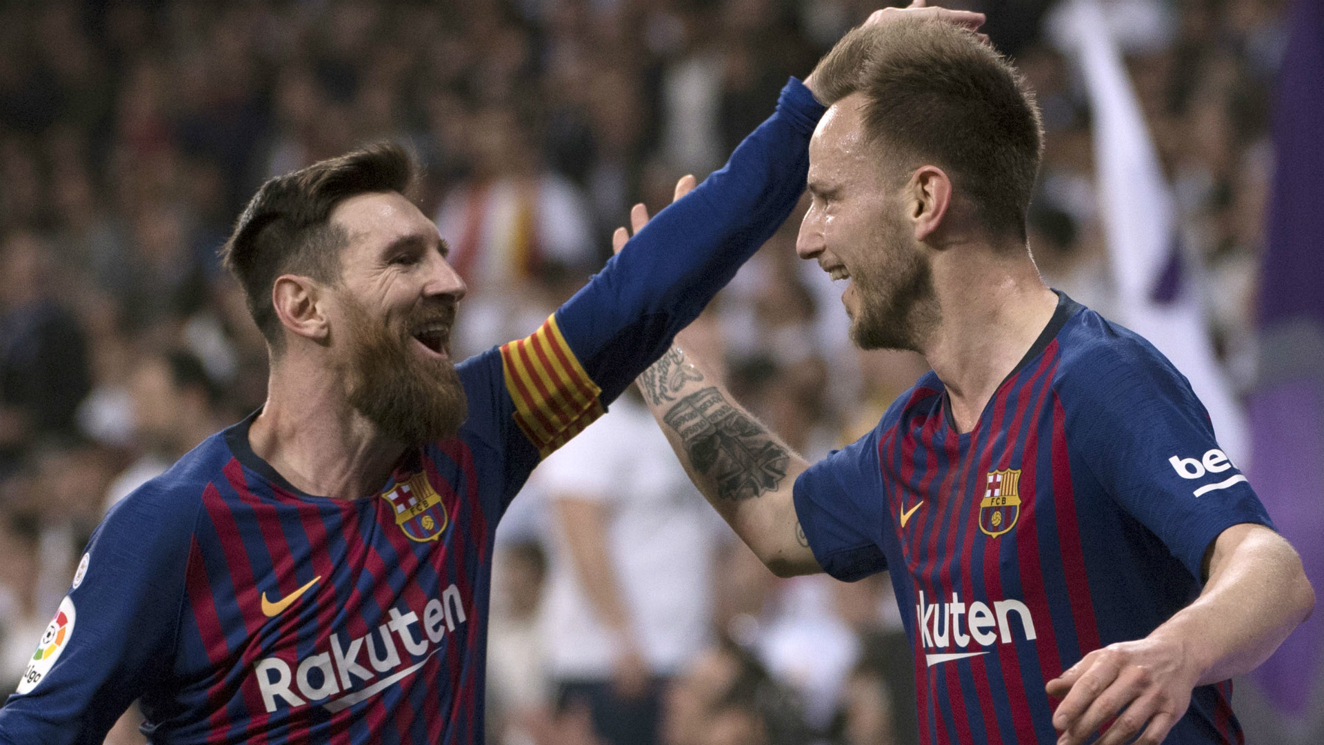 Lionel Messi and Ivan Rakitic