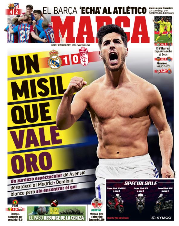 Marca Marco Asensio Real Madrid