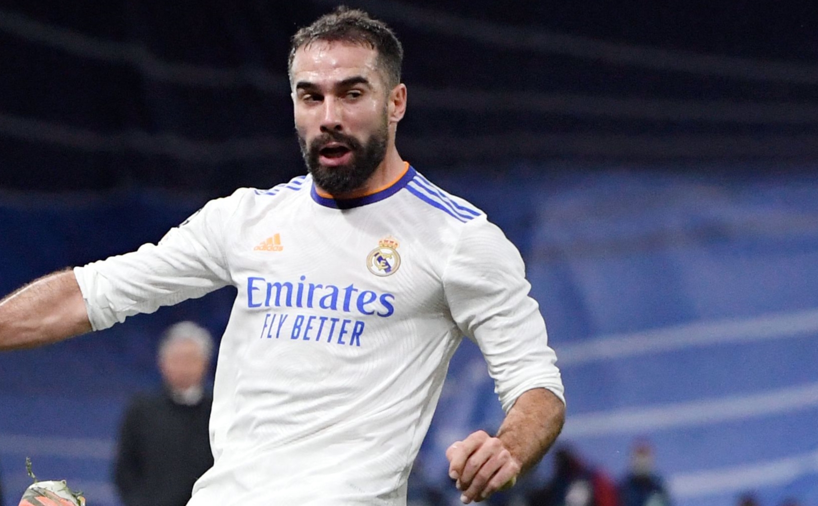 Dani Carvajal of Real Madrid Mbappe