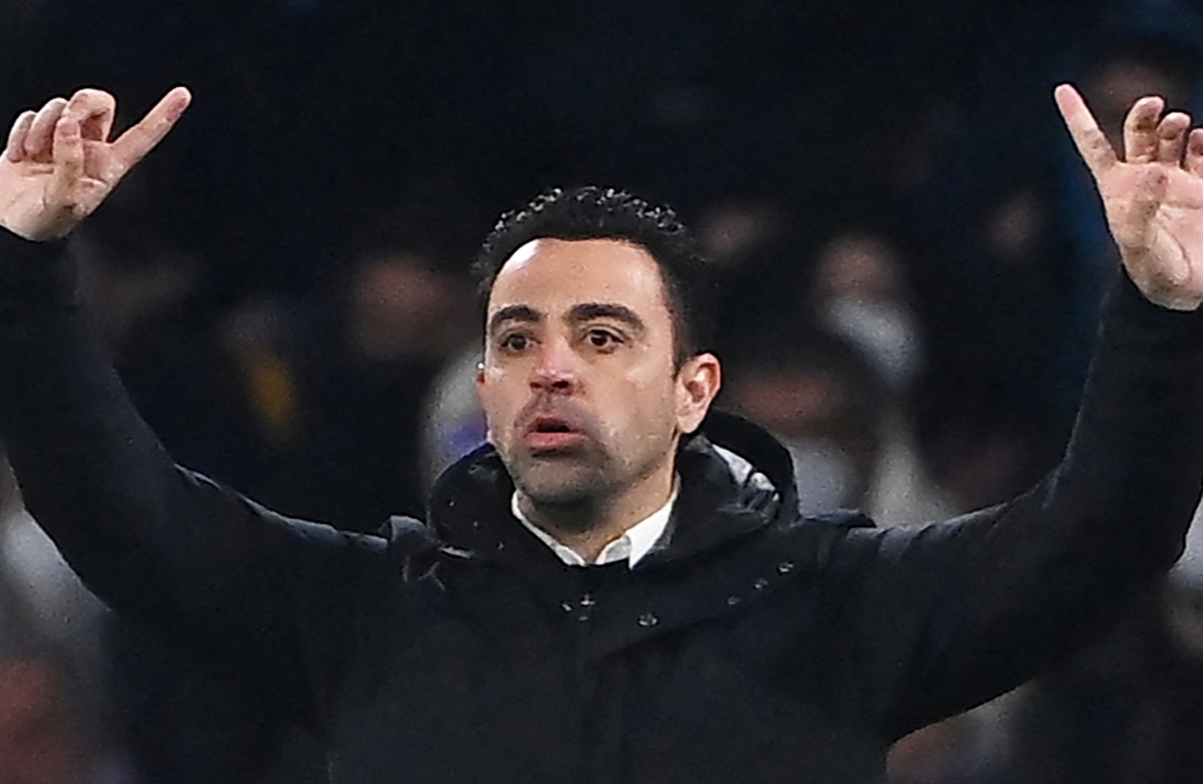 Xavi Hernandez of FC Barcelona