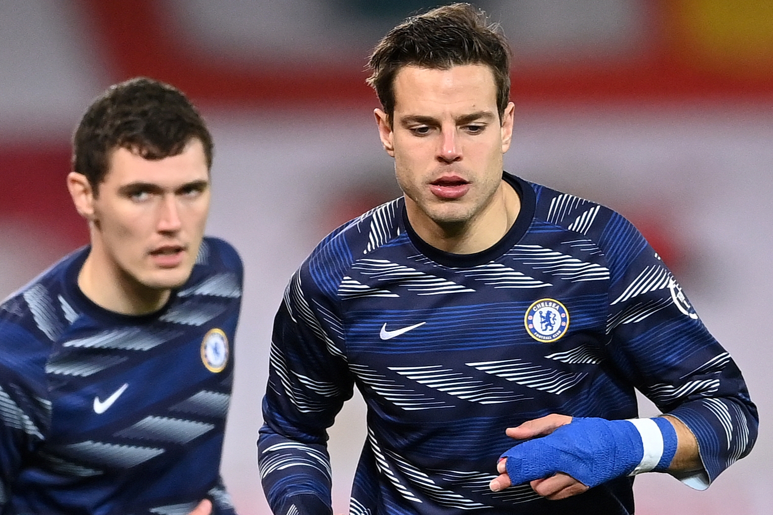Cesar Azpilicueta and Andreas Christensen