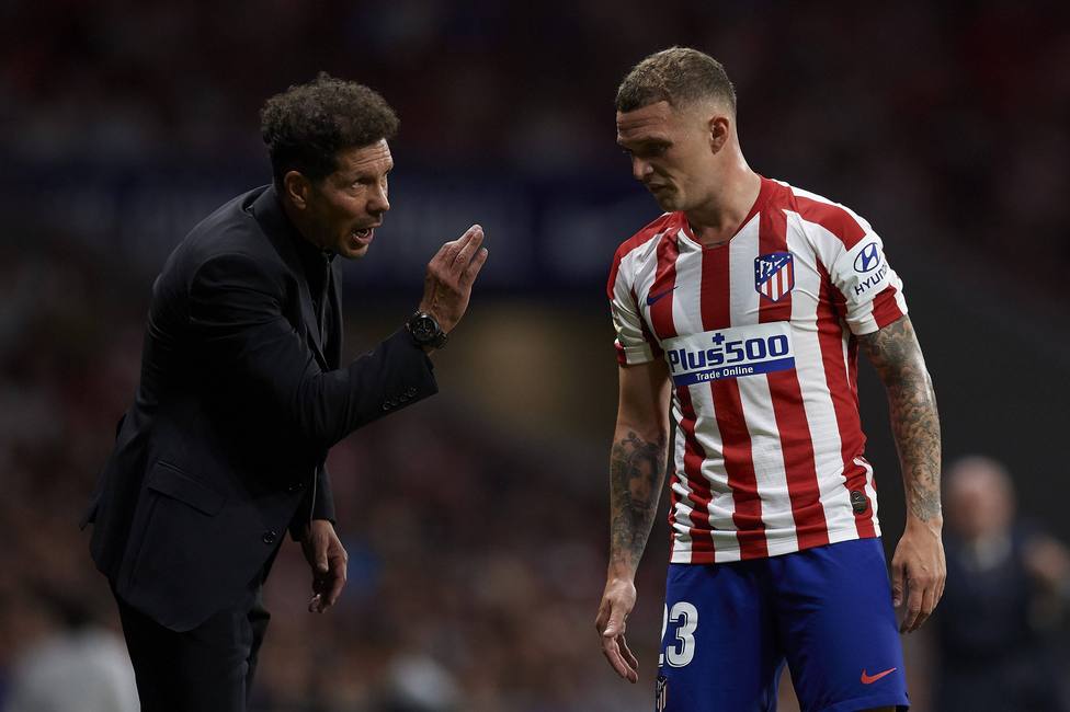 Diego Simeone and Kieran Trippier