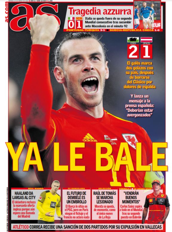 Diario AS Gareth Bale
