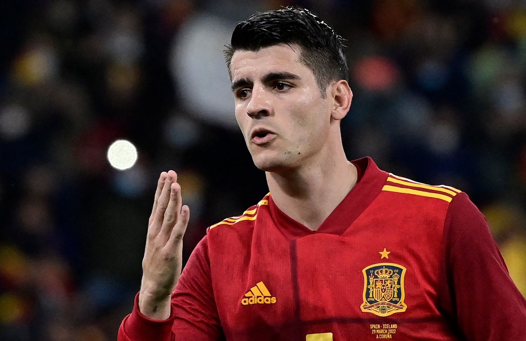 Alvaro Morata of Spain