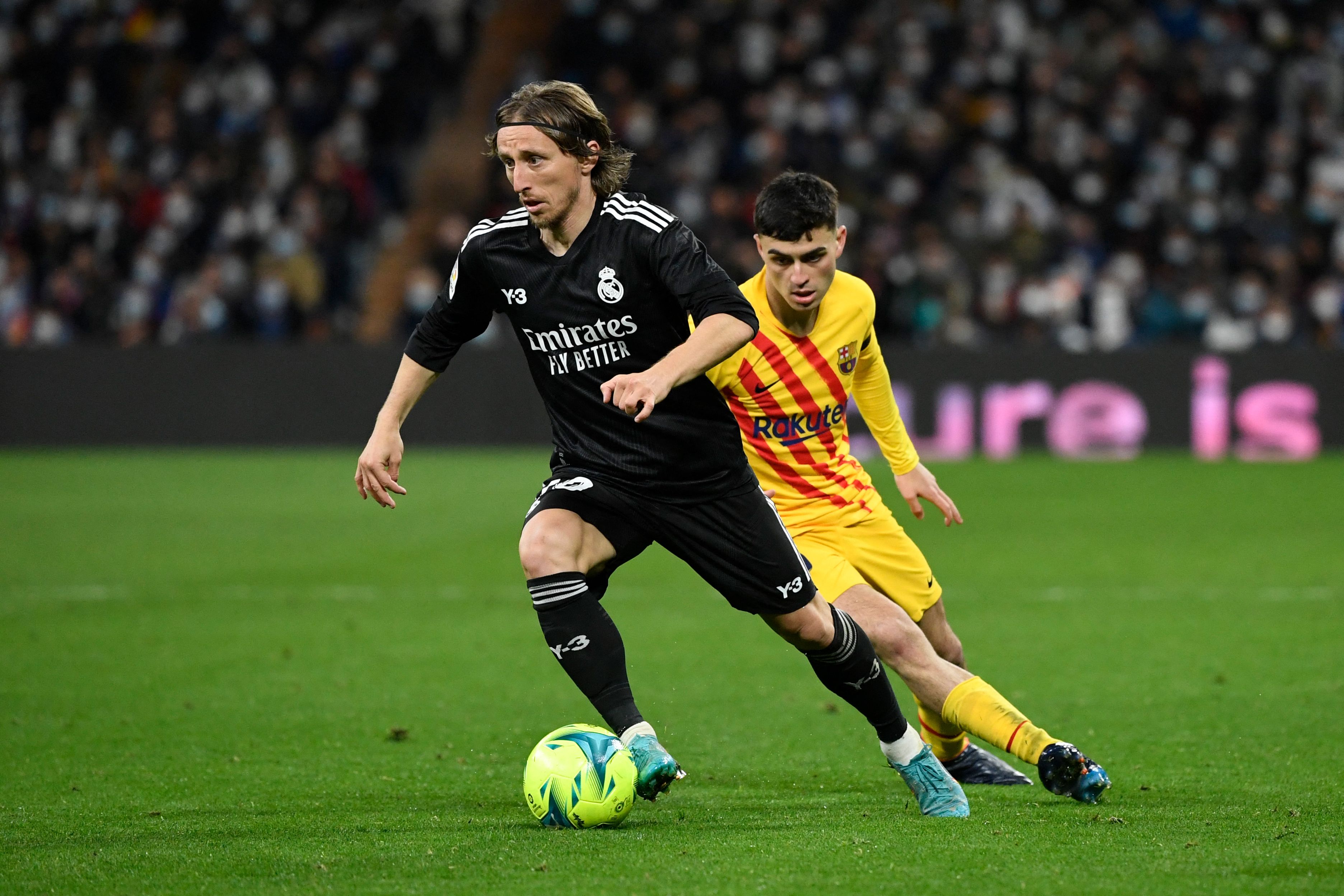 Luka Modric of Real Madrid Carlo Ancelotti