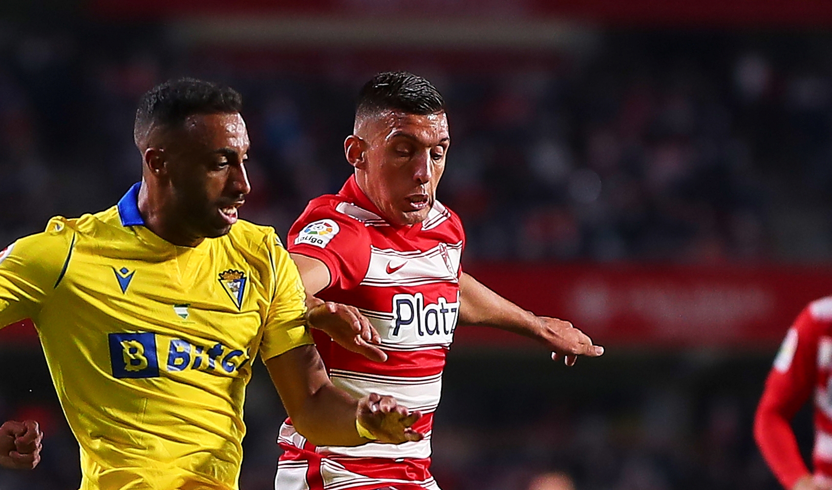 Carlos Akapo of Cadiz against Granada