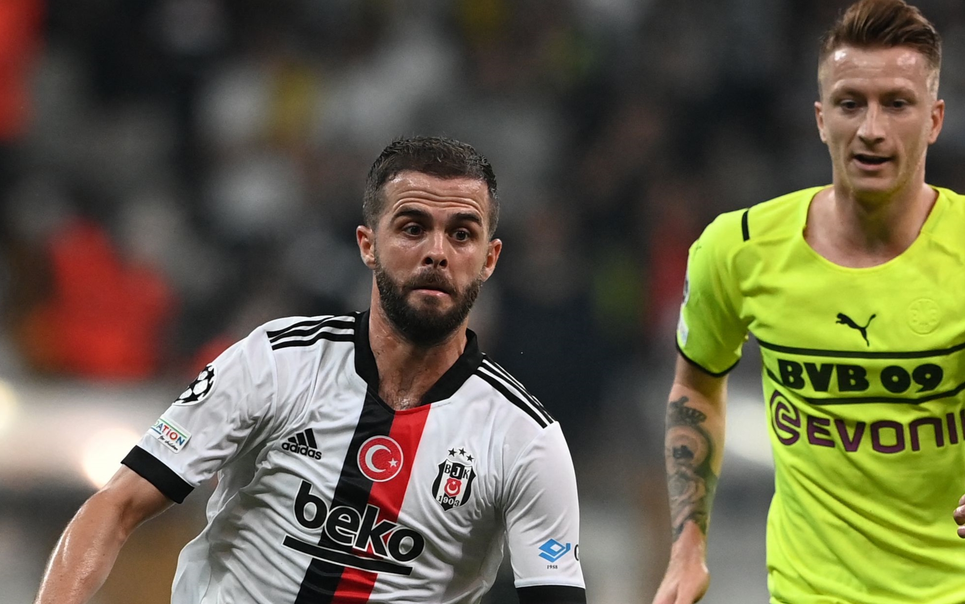 Miralem Pjanic of Barcelona and Besiktas