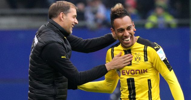 Thomas Tuchel and Pierre-Emerick Aubameyang