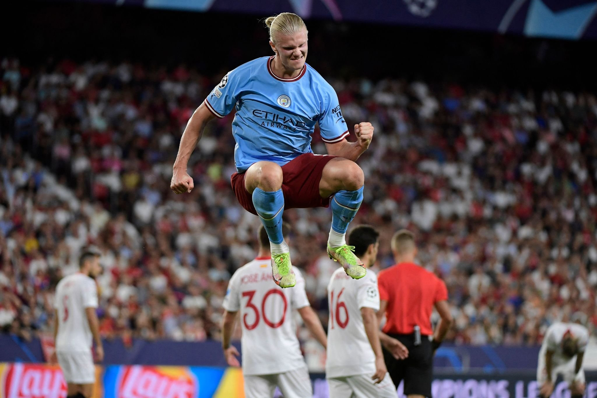 Sevilla whistled off after Manchester City thrashing to open Champions League Sevilla whistled off after Manchester City thrashing to open Champions League