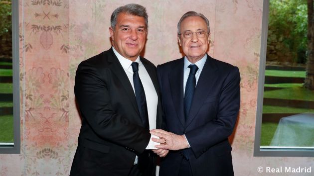 Joan Laporta and Florentino Perez