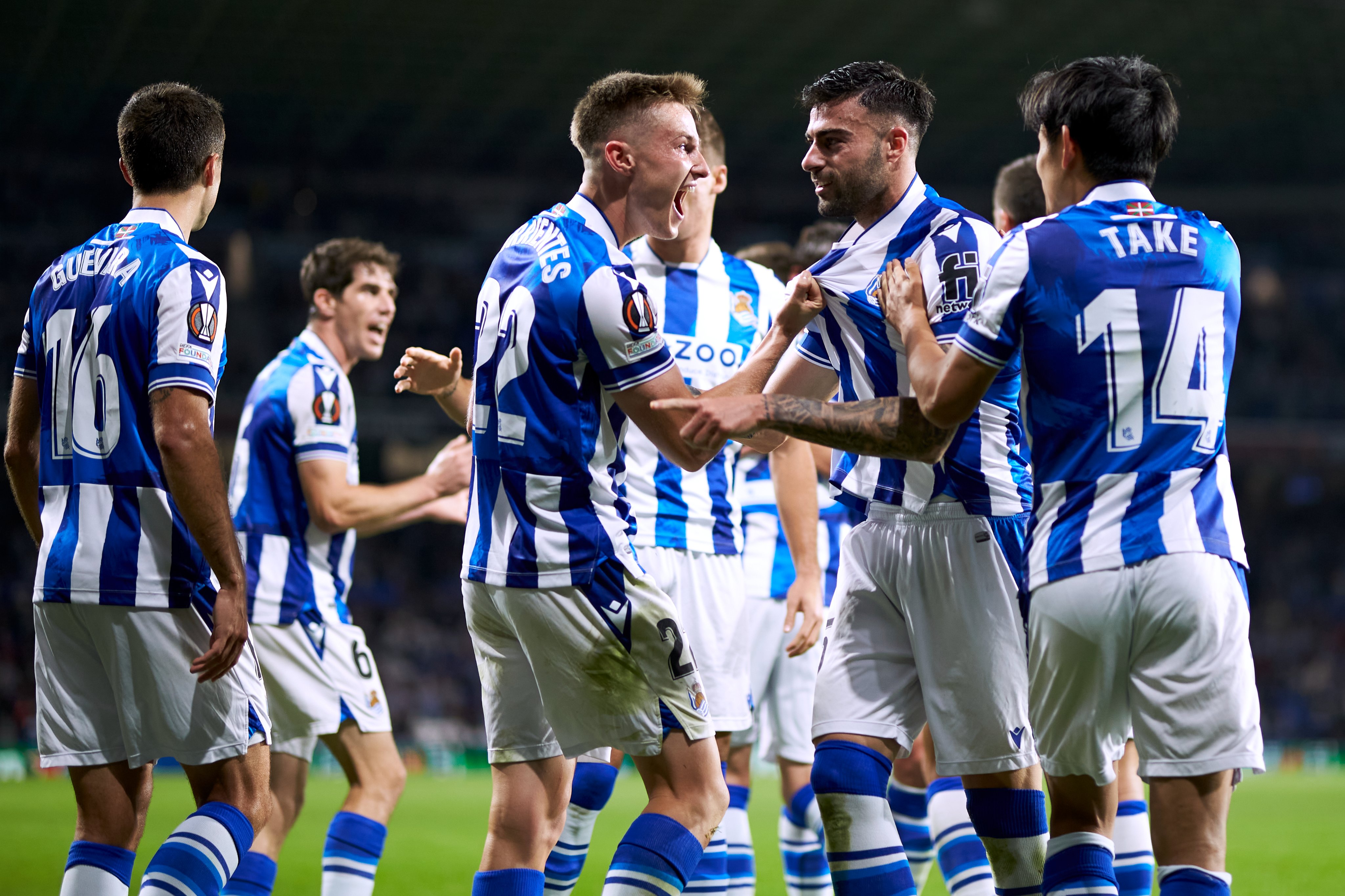 Real Sociedad maintain lead over Manchester United with comfortable win
